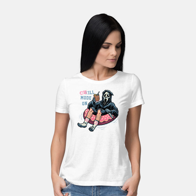 Chill Mode On-Womens-Basic-Tee-glitchygorilla