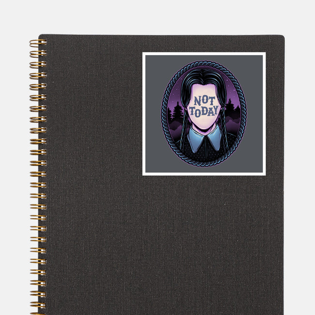 Not Today-None-Glossy-Sticker-glitchygorilla