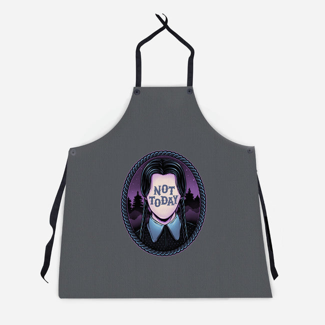 Not Today-Unisex-Kitchen-Apron-glitchygorilla
