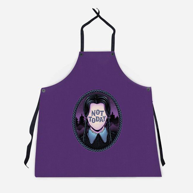 Not Today-Unisex-Kitchen-Apron-glitchygorilla