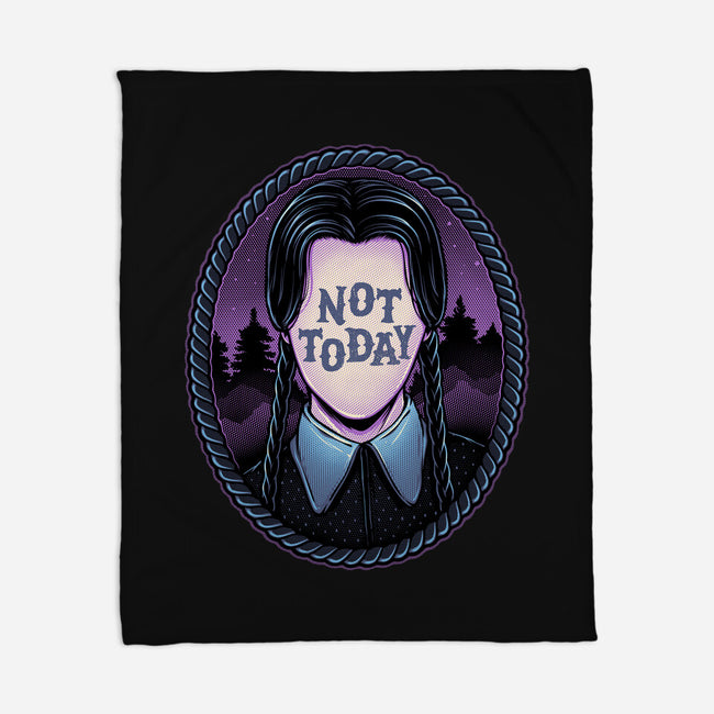 Not Today-None-Fleece-Blanket-glitchygorilla