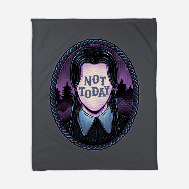 Not Today-None-Fleece-Blanket-glitchygorilla