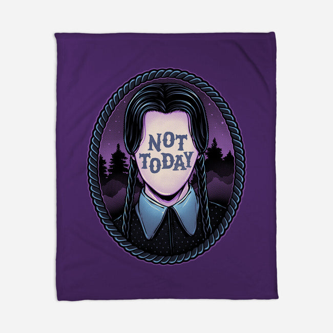 Not Today-None-Fleece-Blanket-glitchygorilla