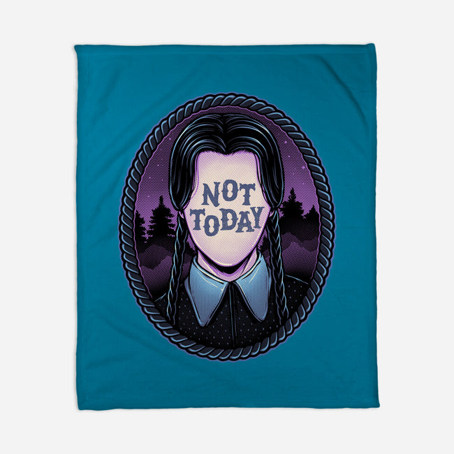 Not Today-None-Fleece-Blanket-glitchygorilla