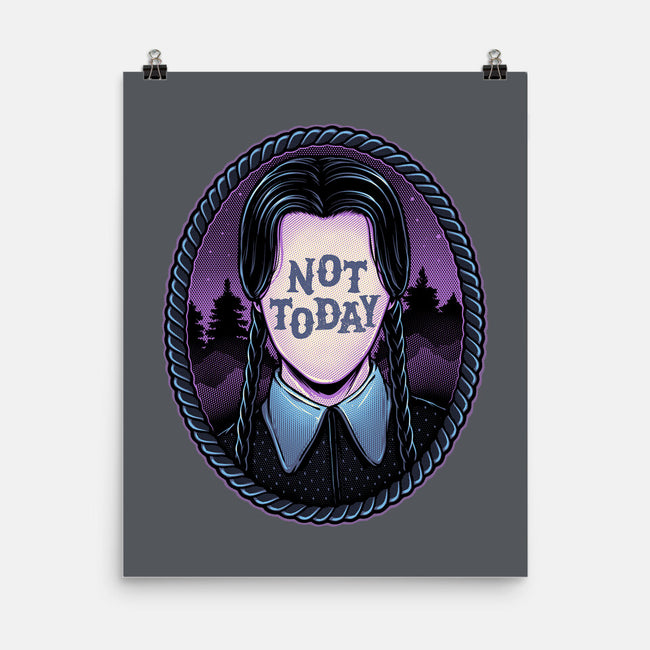Not Today-None-Matte-Poster-glitchygorilla