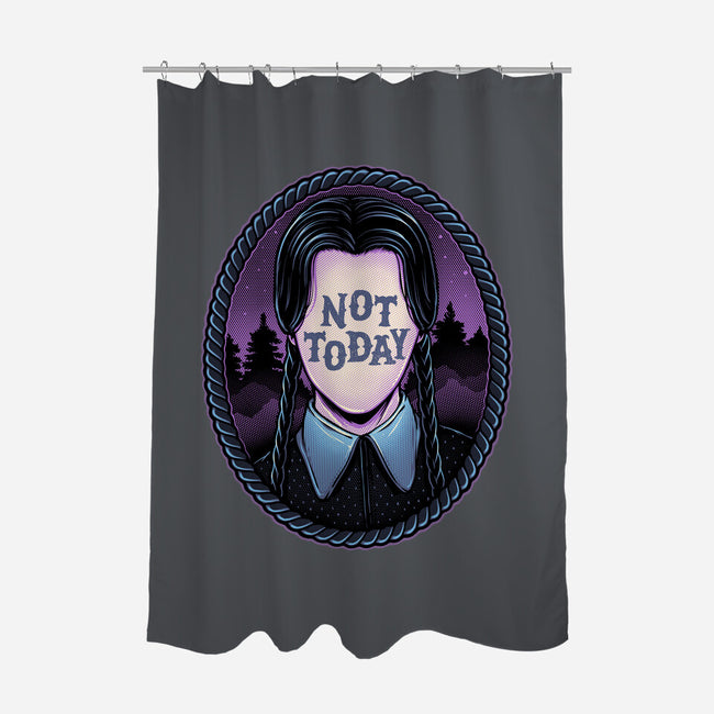 Not Today-None-Polyester-Shower Curtain-glitchygorilla