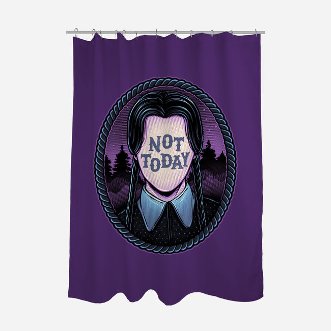 Not Today-None-Polyester-Shower Curtain-glitchygorilla