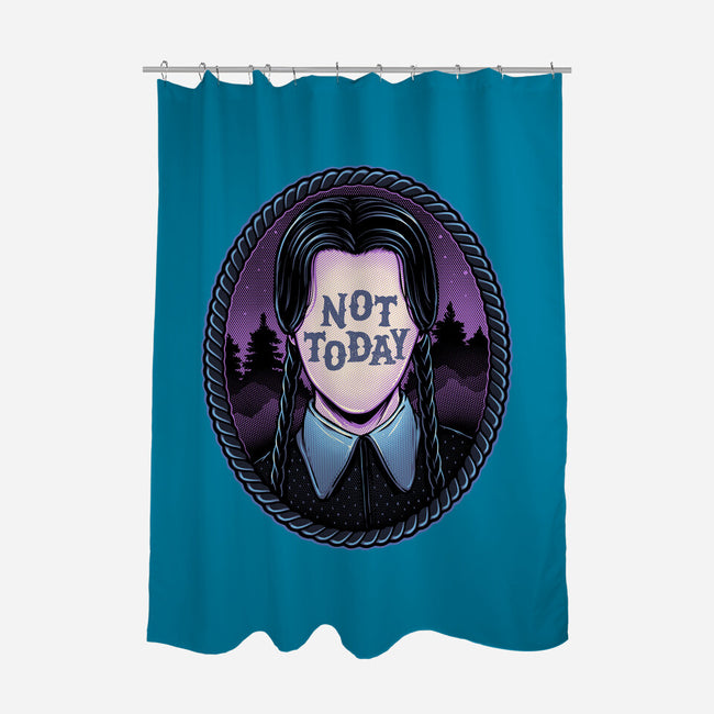 Not Today-None-Polyester-Shower Curtain-glitchygorilla