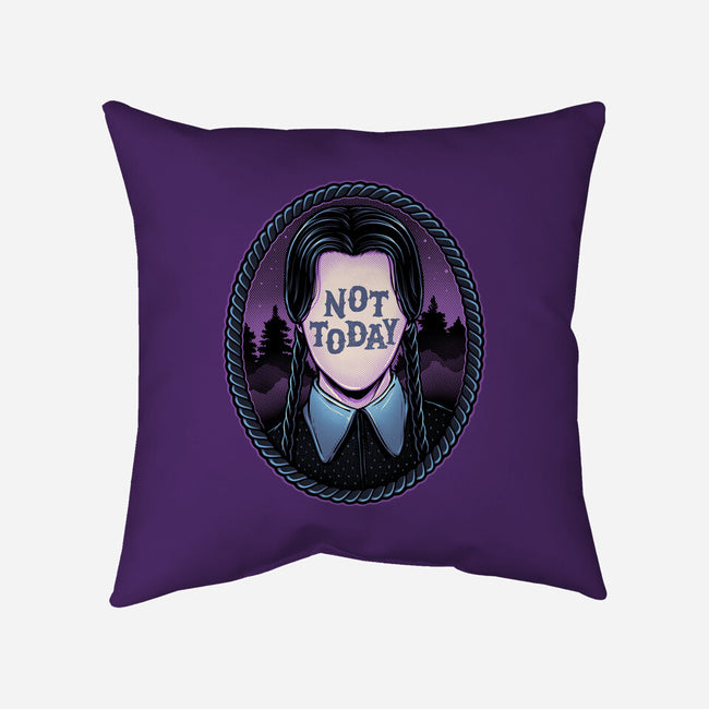 Not Today-None-Removable Cover w Insert-Throw Pillow-glitchygorilla