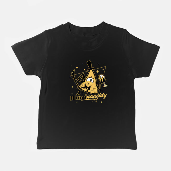 Naughty Illuminati Triangle-Baby-Basic-Tee-Studio Mootant