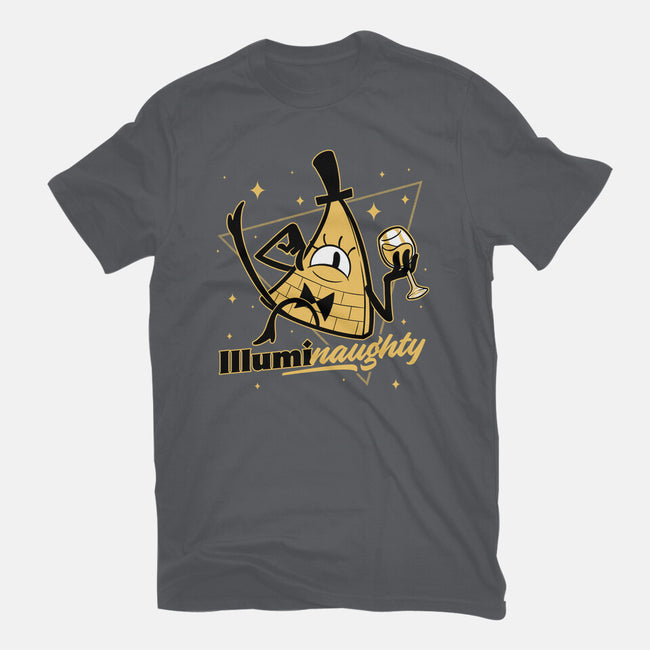 Naughty Illuminati Triangle-Womens-Basic-Tee-Studio Mootant