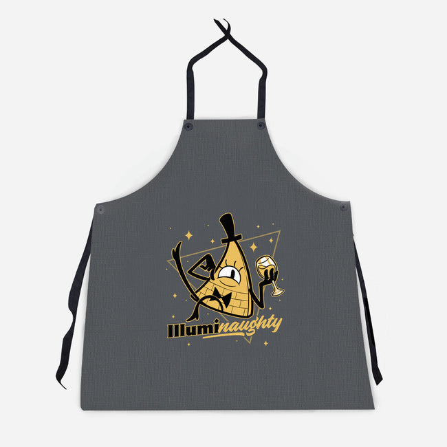 Naughty Illuminati Triangle-Unisex-Kitchen-Apron-Studio Mootant