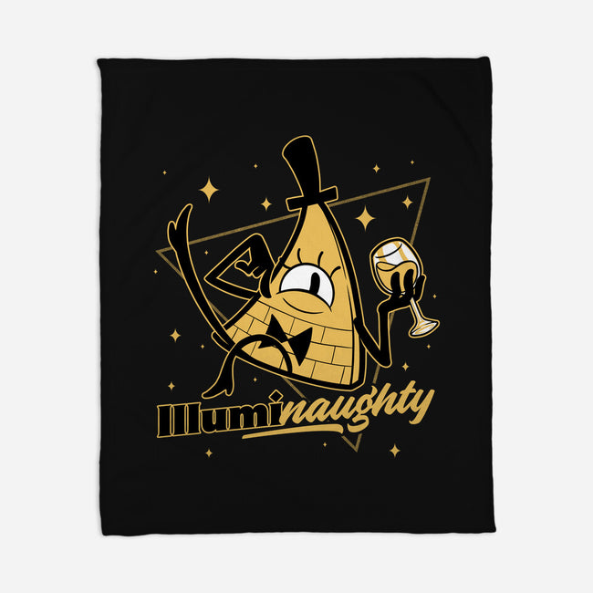 Naughty Illuminati Triangle-None-Fleece-Blanket-Studio Mootant