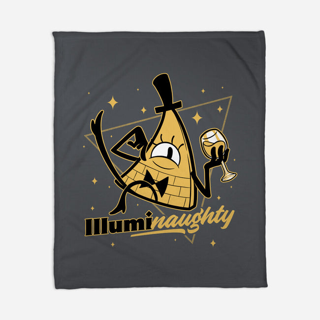 Naughty Illuminati Triangle-None-Fleece-Blanket-Studio Mootant
