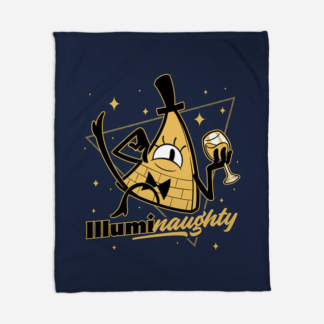 Naughty Illuminati Triangle-None-Fleece-Blanket-Studio Mootant