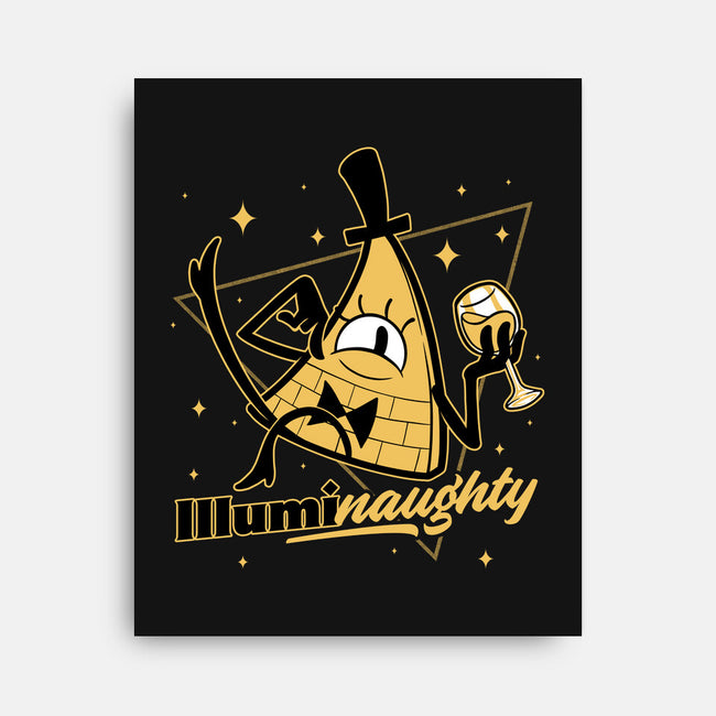 Naughty Illuminati Triangle-None-Stretched-Canvas-Studio Mootant