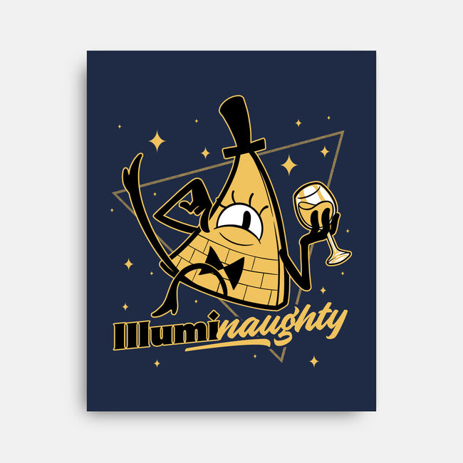 Naughty Illuminati Triangle-None-Stretched-Canvas-Studio Mootant
