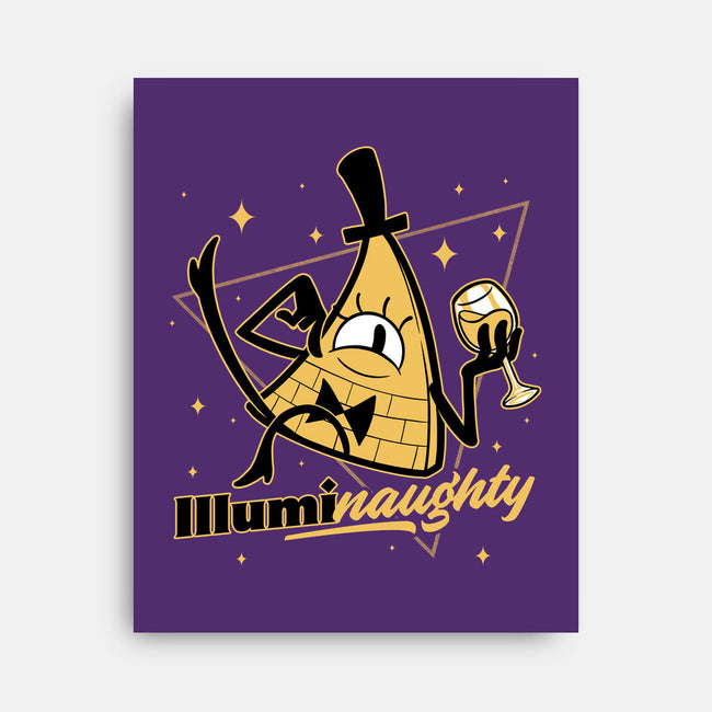 Naughty Illuminati Triangle-None-Stretched-Canvas-Studio Mootant