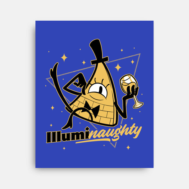 Naughty Illuminati Triangle-None-Stretched-Canvas-Studio Mootant