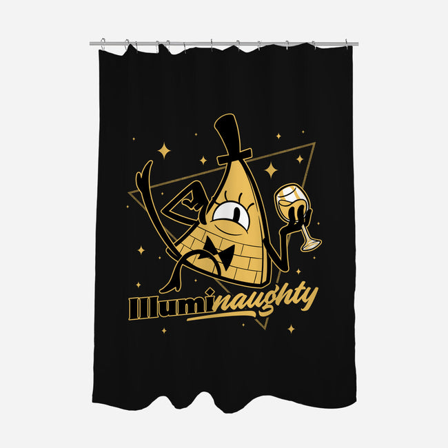 Naughty Illuminati Triangle-None-Polyester-Shower Curtain-Studio Mootant
