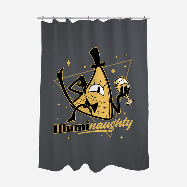 Naughty Illuminati Triangle-None-Polyester-Shower Curtain-Studio Mootant