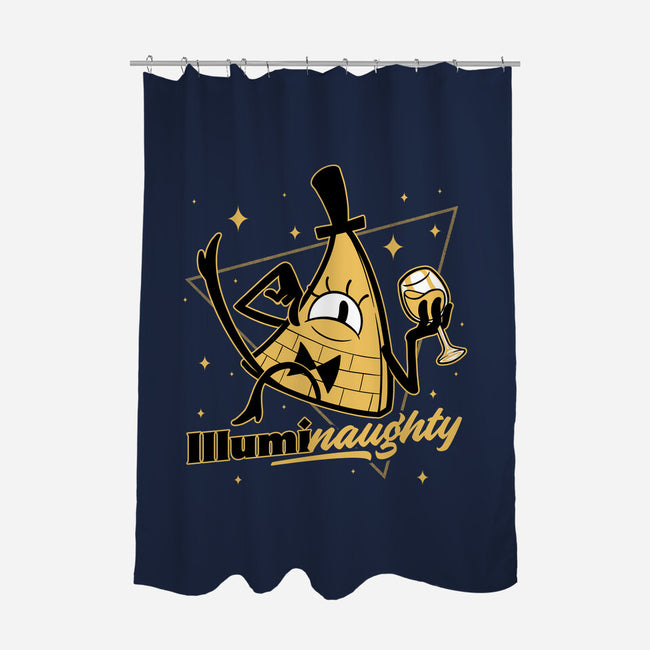 Naughty Illuminati Triangle-None-Polyester-Shower Curtain-Studio Mootant