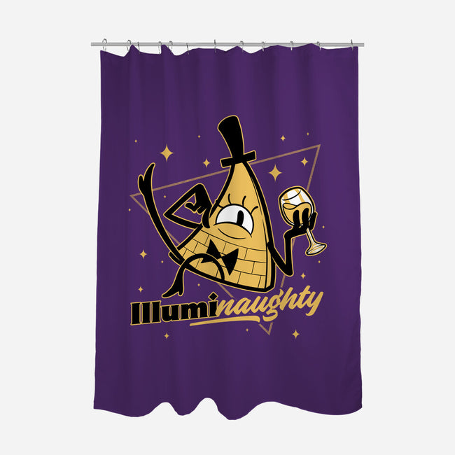 Naughty Illuminati Triangle-None-Polyester-Shower Curtain-Studio Mootant