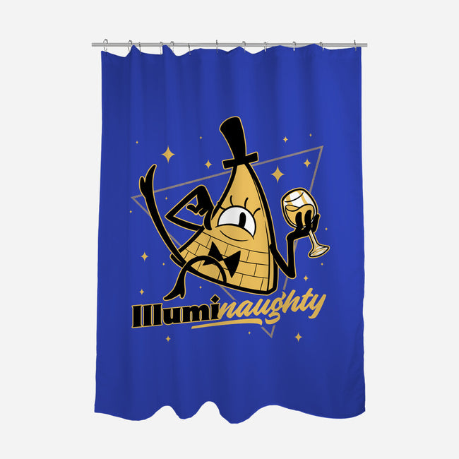 Naughty Illuminati Triangle-None-Polyester-Shower Curtain-Studio Mootant