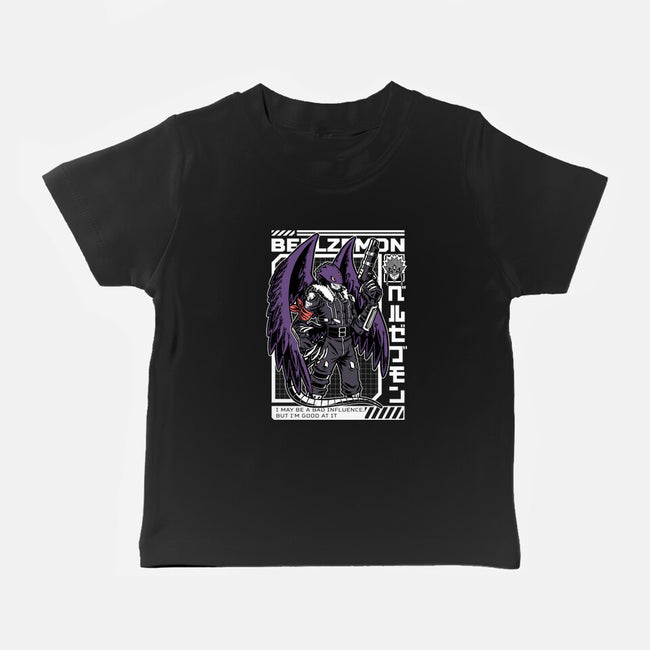 Digital Demon Lord Cyberpunk-Baby-Basic-Tee-Studio Mootant