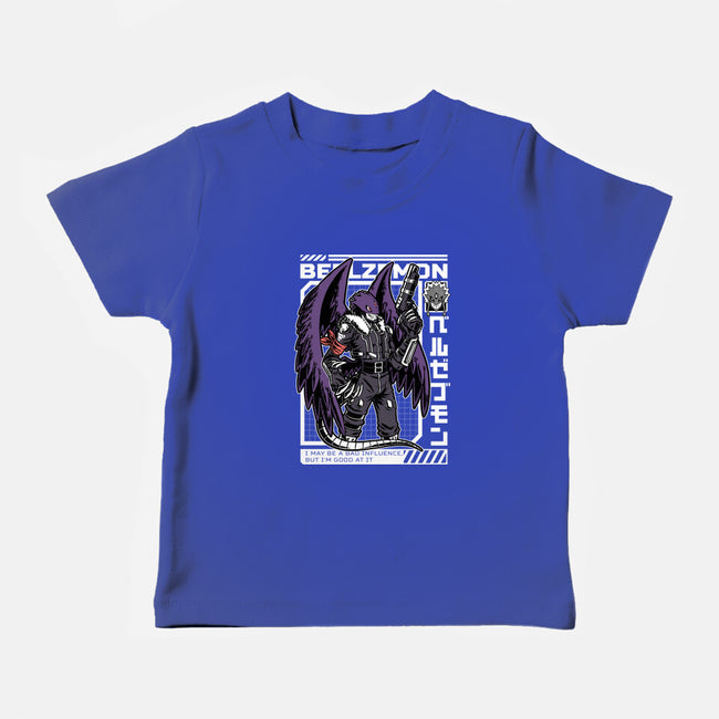 Digital Demon Lord Cyberpunk-Baby-Basic-Tee-Studio Mootant