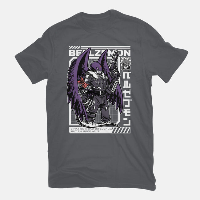 Digital Demon Lord Cyberpunk-Mens-Basic-Tee-Studio Mootant