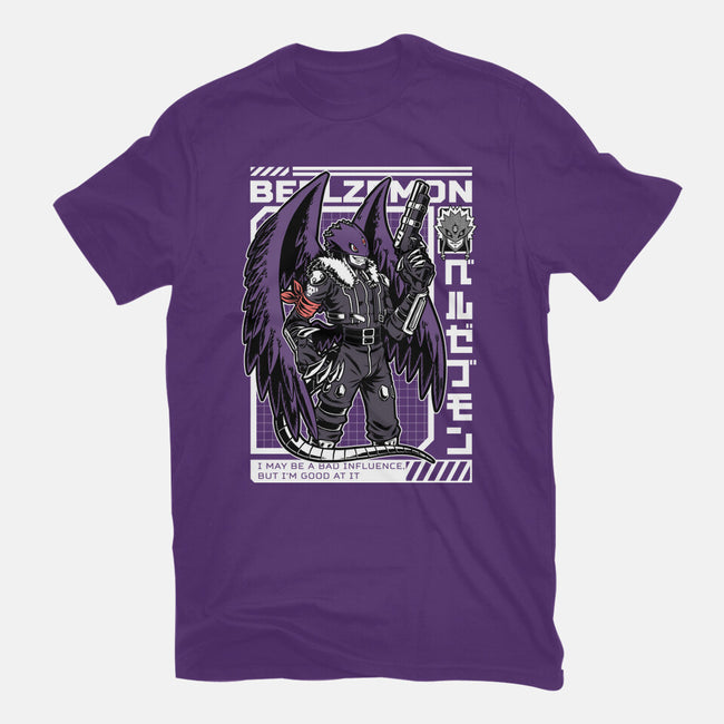 Digital Demon Lord Cyberpunk-Mens-Basic-Tee-Studio Mootant