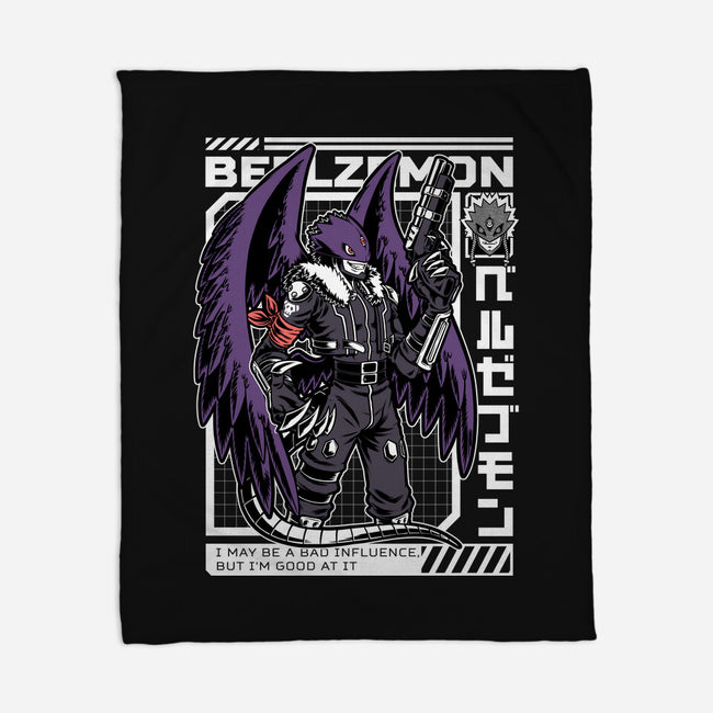 Digital Demon Lord Cyberpunk-None-Fleece-Blanket-Studio Mootant