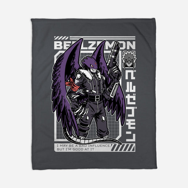 Digital Demon Lord Cyberpunk-None-Fleece-Blanket-Studio Mootant