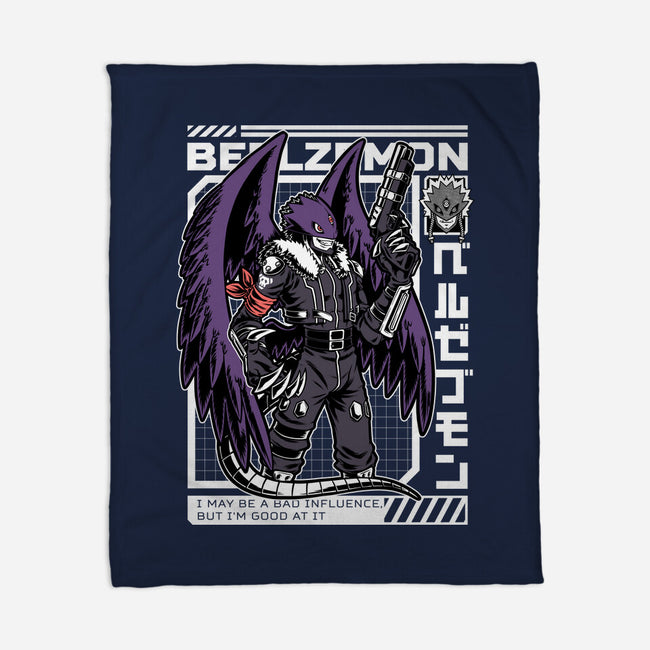 Digital Demon Lord Cyberpunk-None-Fleece-Blanket-Studio Mootant