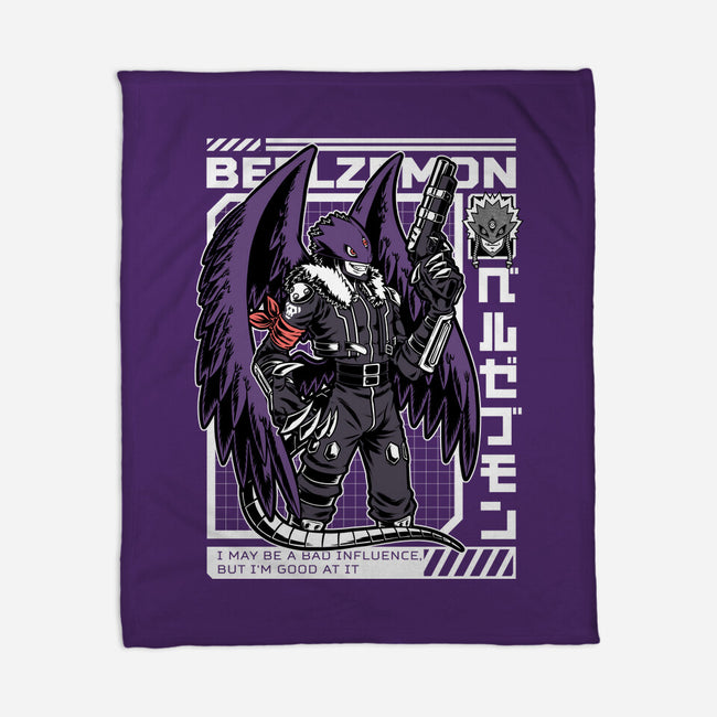 Digital Demon Lord Cyberpunk-None-Fleece-Blanket-Studio Mootant