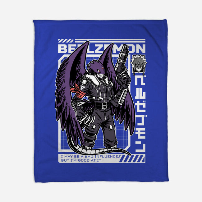 Digital Demon Lord Cyberpunk-None-Fleece-Blanket-Studio Mootant