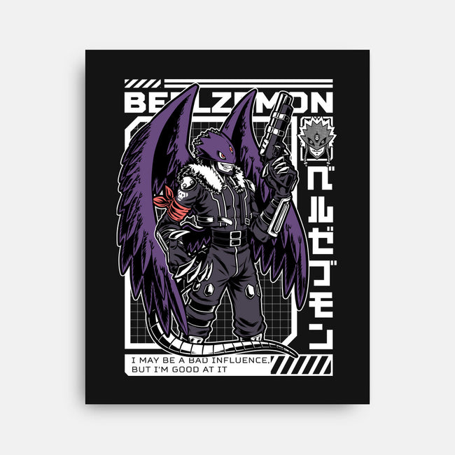 Digital Demon Lord Cyberpunk-None-Stretched-Canvas-Studio Mootant