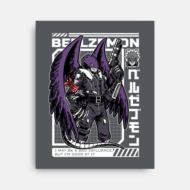 Digital Demon Lord Cyberpunk-None-Stretched-Canvas-Studio Mootant