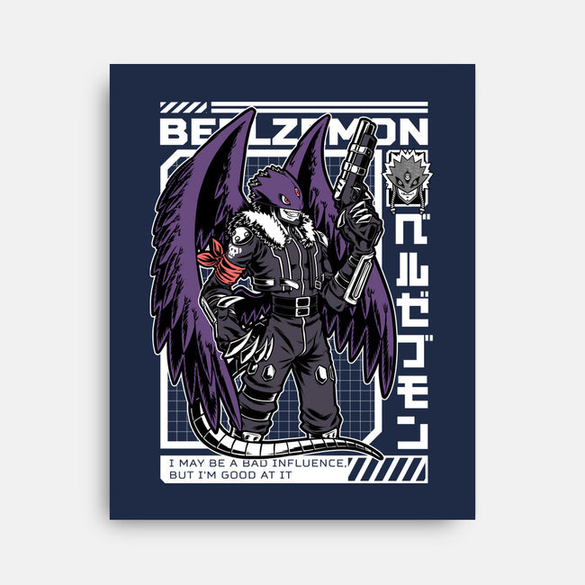 Digital Demon Lord Cyberpunk-None-Stretched-Canvas-Studio Mootant