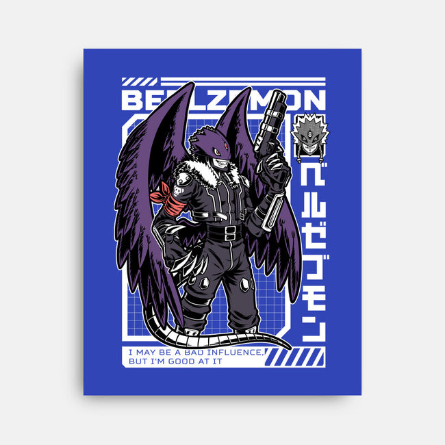 Digital Demon Lord Cyberpunk-None-Stretched-Canvas-Studio Mootant