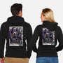 Digital Demon Lord Cyberpunk-Unisex-Zip-Up-Sweatshirt-Studio Mootant