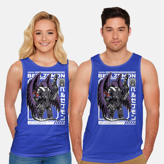 Digital Demon Lord Cyberpunk-Unisex-Basic-Tank-Studio Mootant