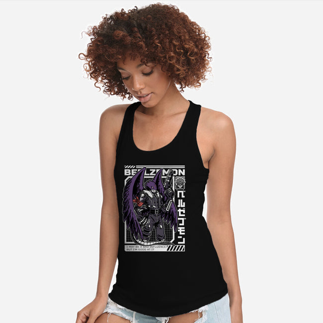 Digital Demon Lord Cyberpunk-Womens-Racerback-Tank-Studio Mootant