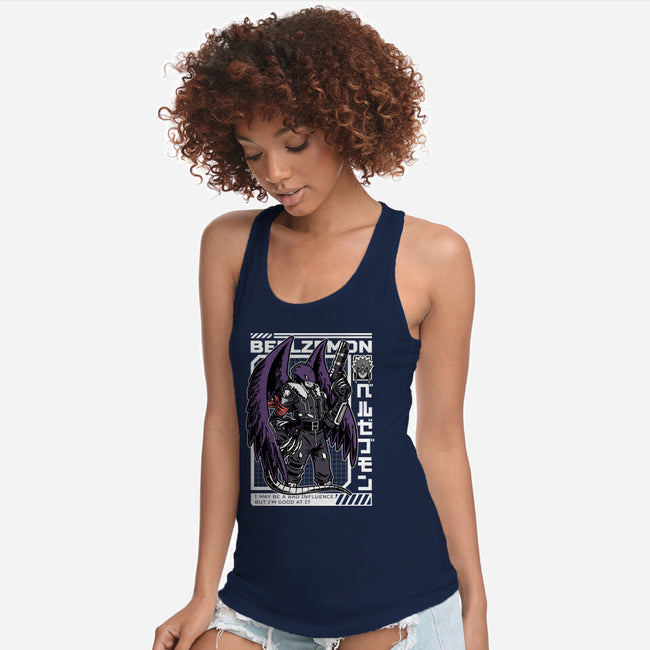 Digital Demon Lord Cyberpunk-Womens-Racerback-Tank-Studio Mootant