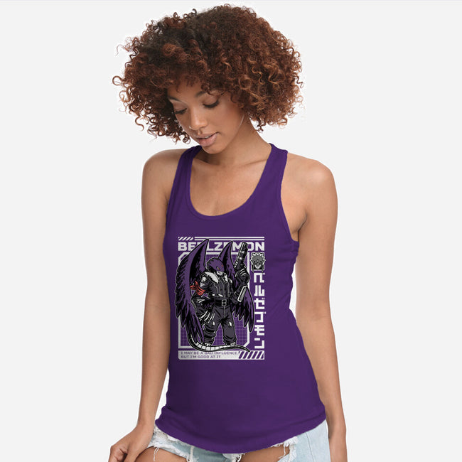 Digital Demon Lord Cyberpunk-Womens-Racerback-Tank-Studio Mootant
