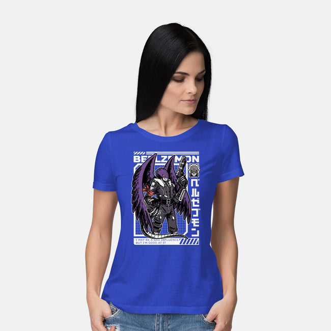 Digital Demon Lord Cyberpunk-Womens-Basic-Tee-Studio Mootant