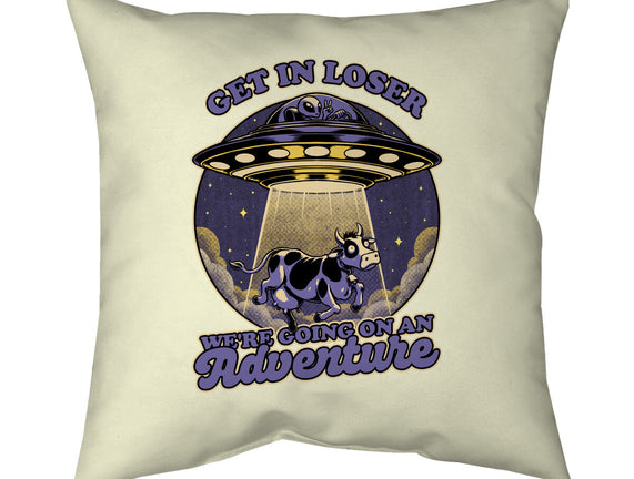 Cow Alien Get In Loser