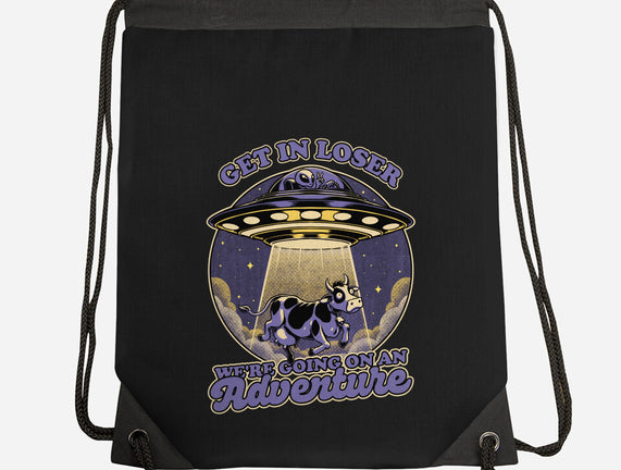 Cow Alien Get In Loser