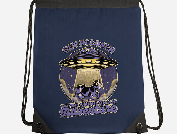 Cow Alien Get In Loser